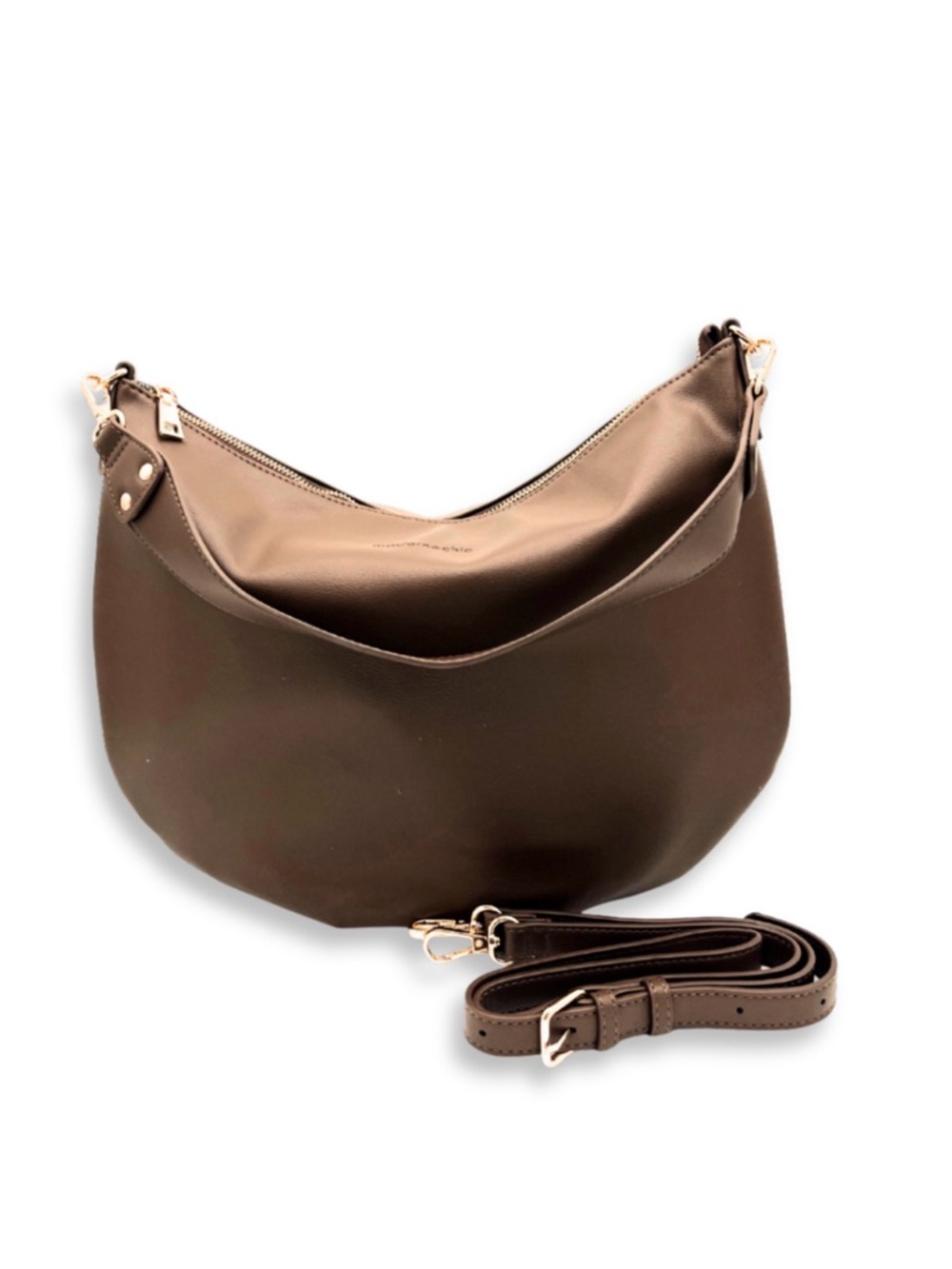 NWOT Modern and Chic Coffee Savannah Bag with Detachable Strap